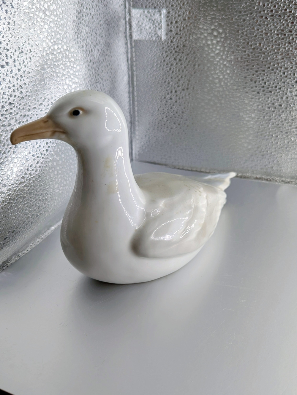 White Ceramic Seagull Decorative Figurine